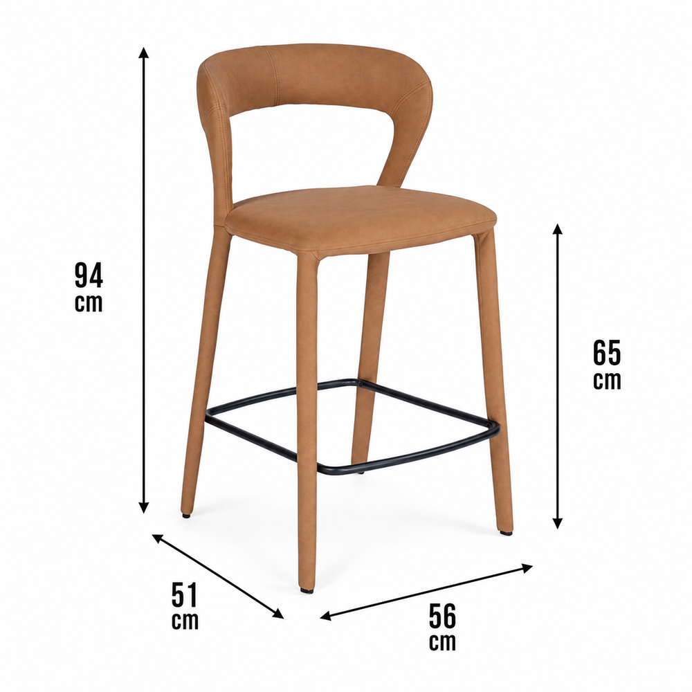 Size chart of Hudson Kitchen Counter Stool
