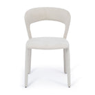White upholstered chair