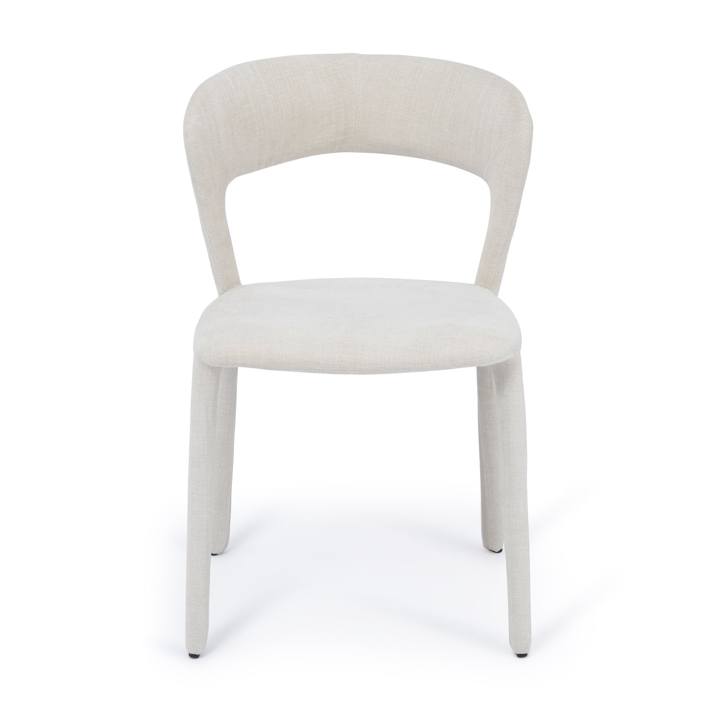 Hudson Dining Chair Vanilla Fabric Upholstery