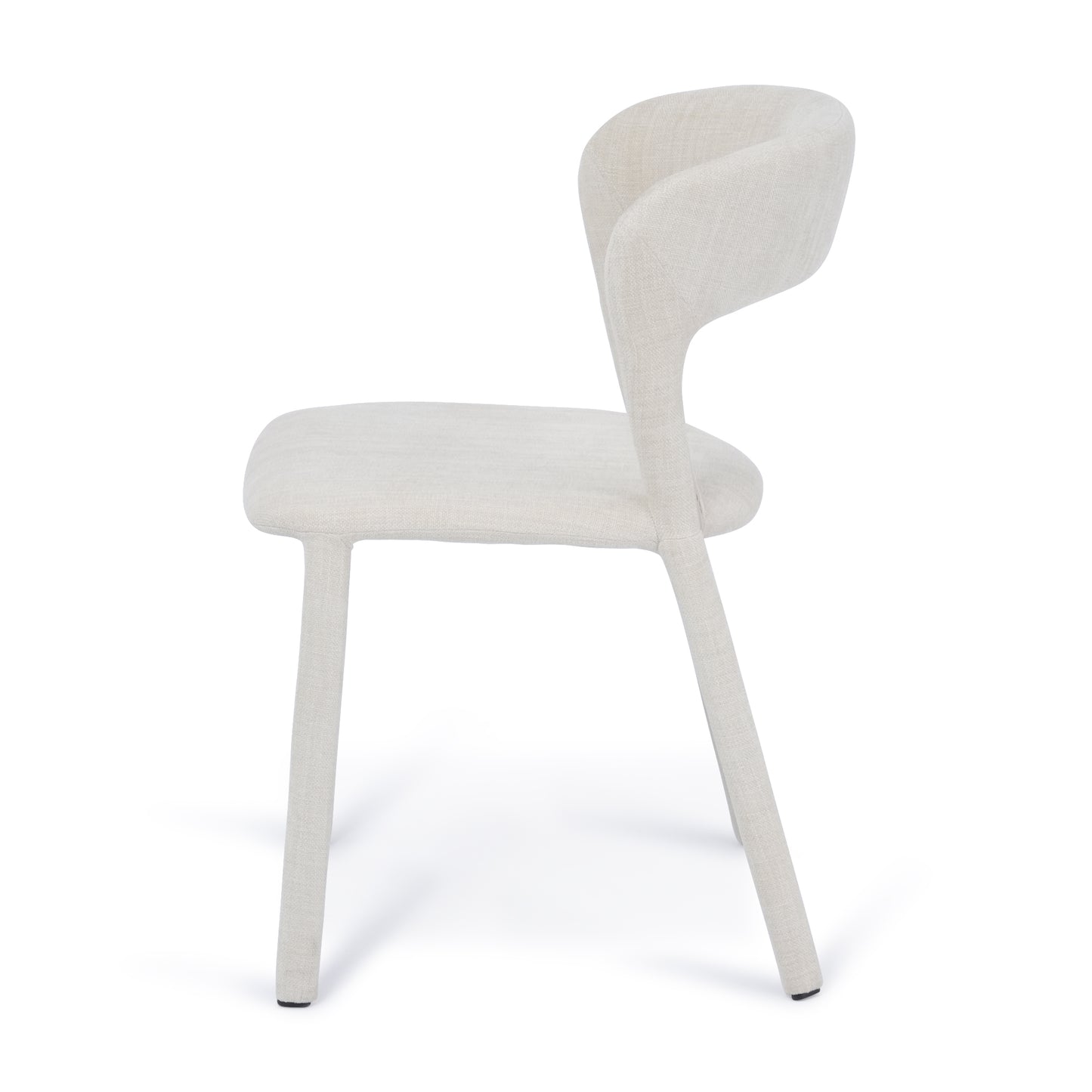 Hudson Dining Chair Vanilla Fabric Upholstery