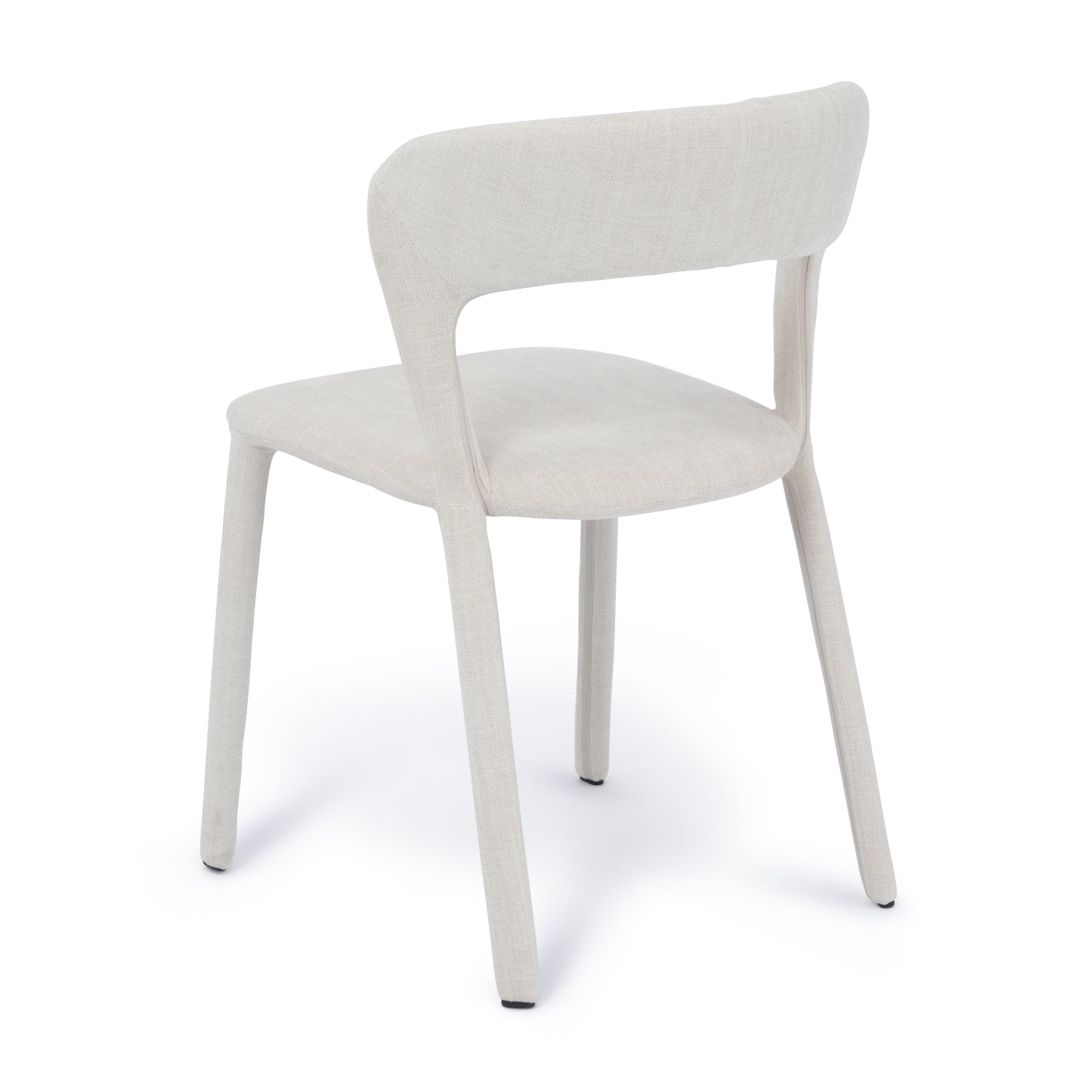 Hudson Dining Chair Vanilla Fabric Upholstery