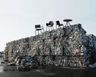 chairs & table on a trash pile, Falk ReClips Nami design.