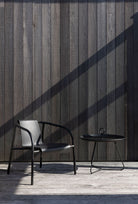 NAMI Lounge black EYELET chair and table