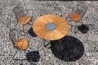 PAON black dining set with circle table