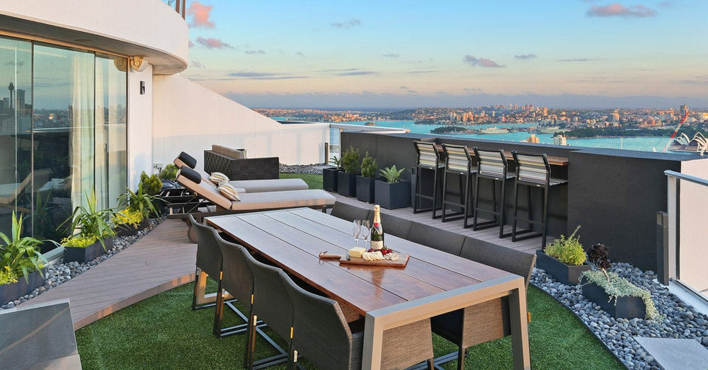 Sydney Penthouse Outdoor Dining Table and Chairs