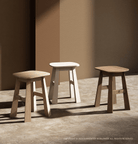 Rectangular Stool - White Ash, Oak, Teak Stools