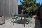 Olive green ReCLIPS dining set for four.
