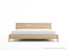 Solid oak king bed