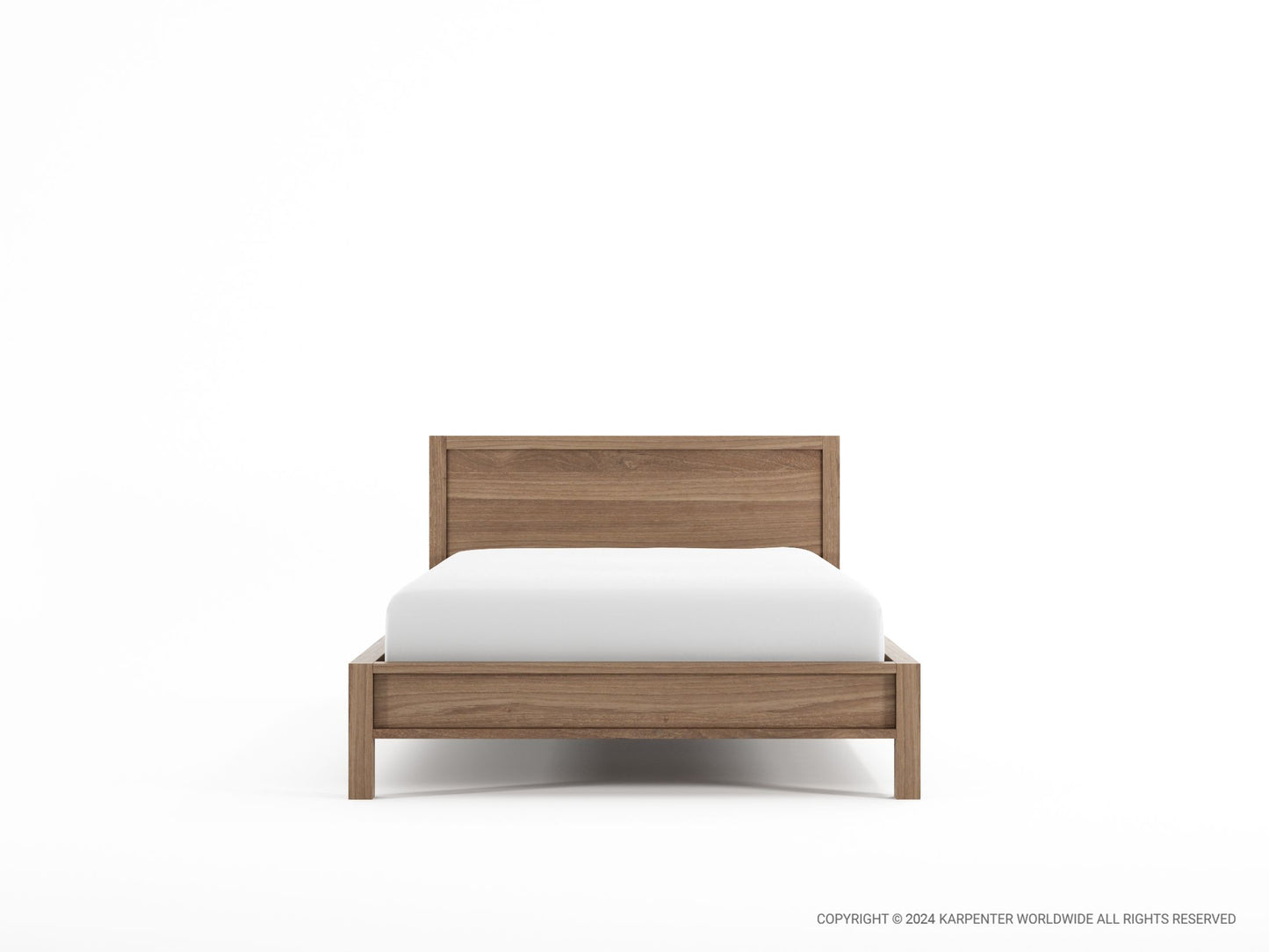 Solid King Single Bed  - FSC Recycled Teak