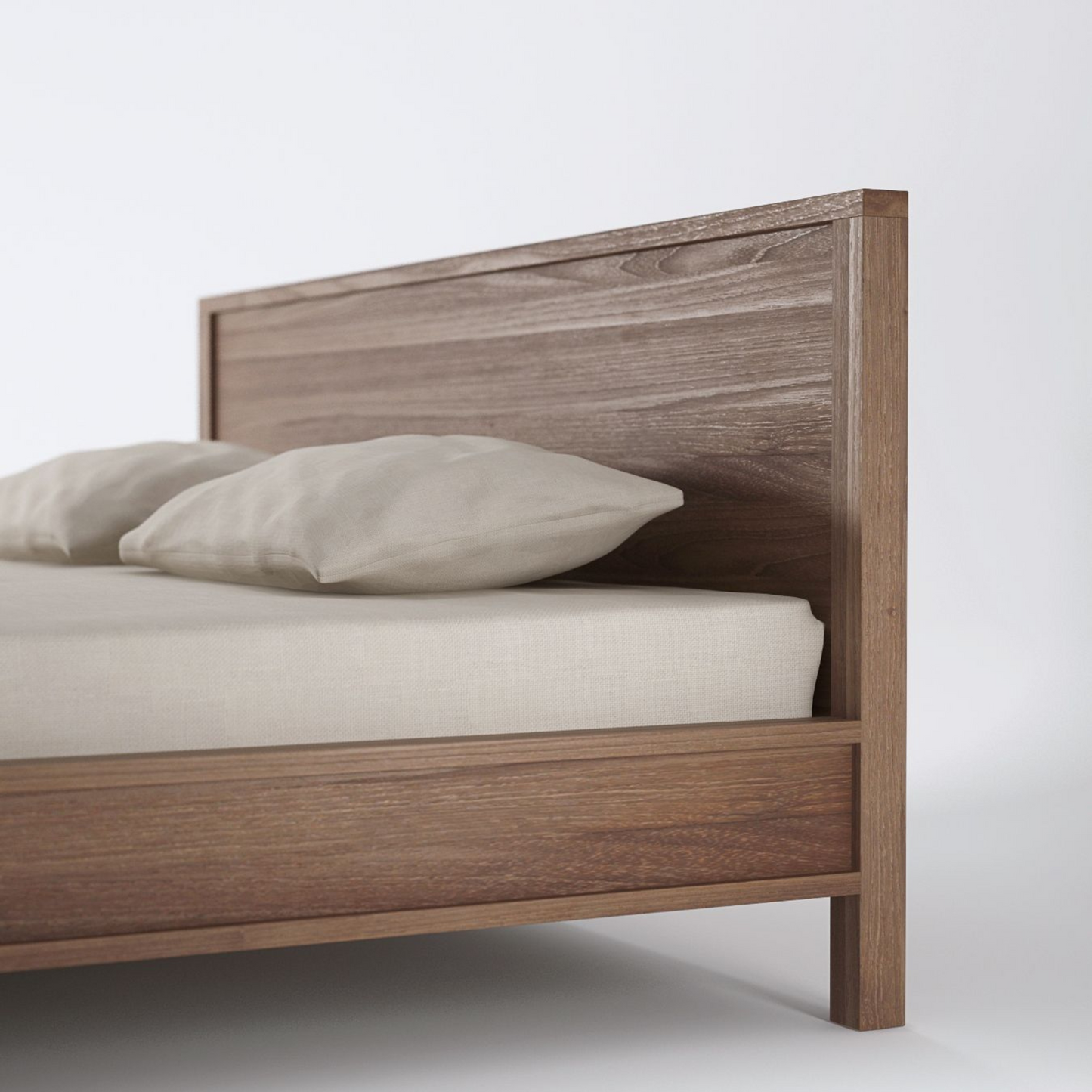 Solid Queen Bed  - FSC Recycled Teak