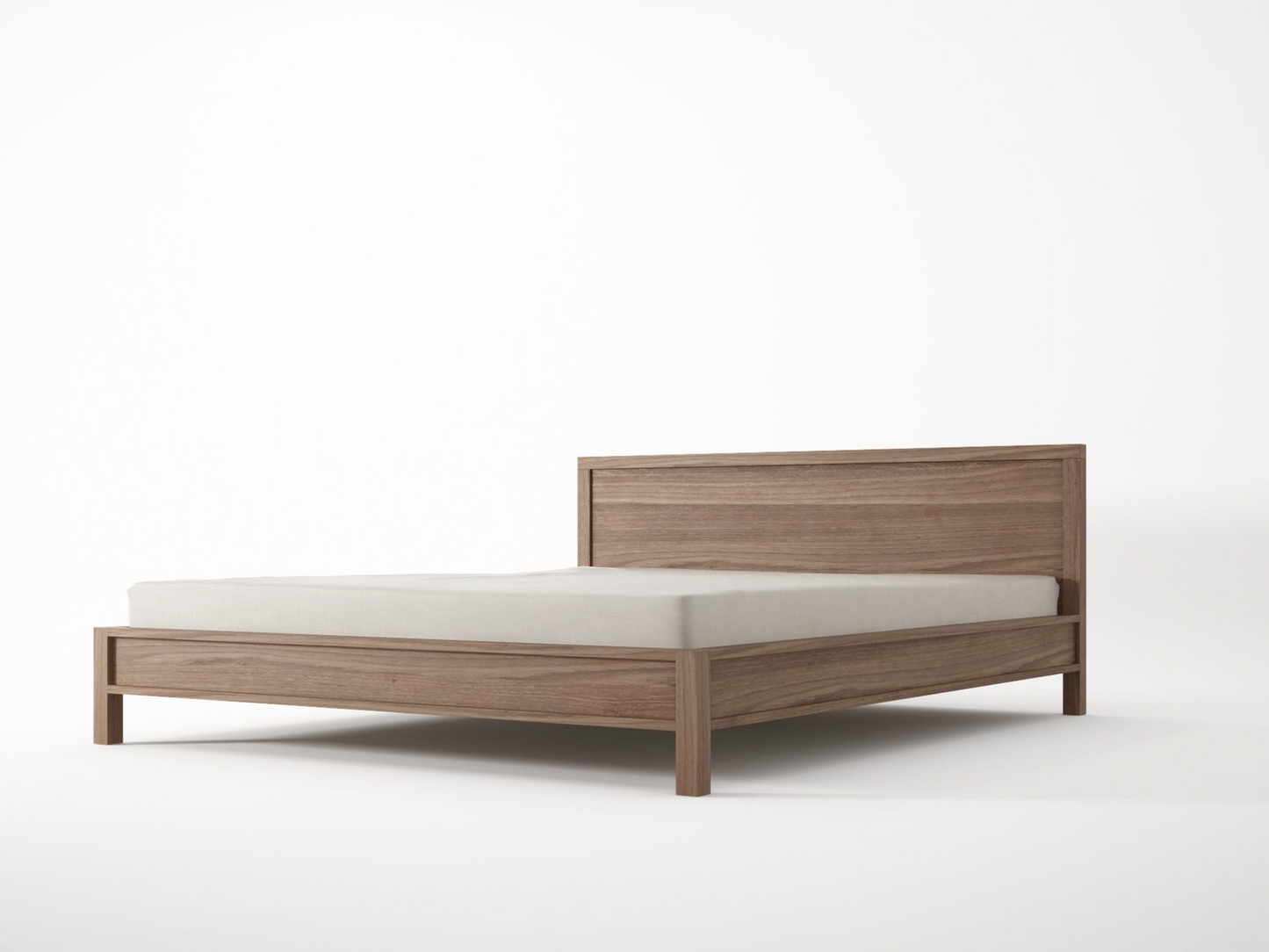 Solid Queen Bed  - FSC Recycled Teak
