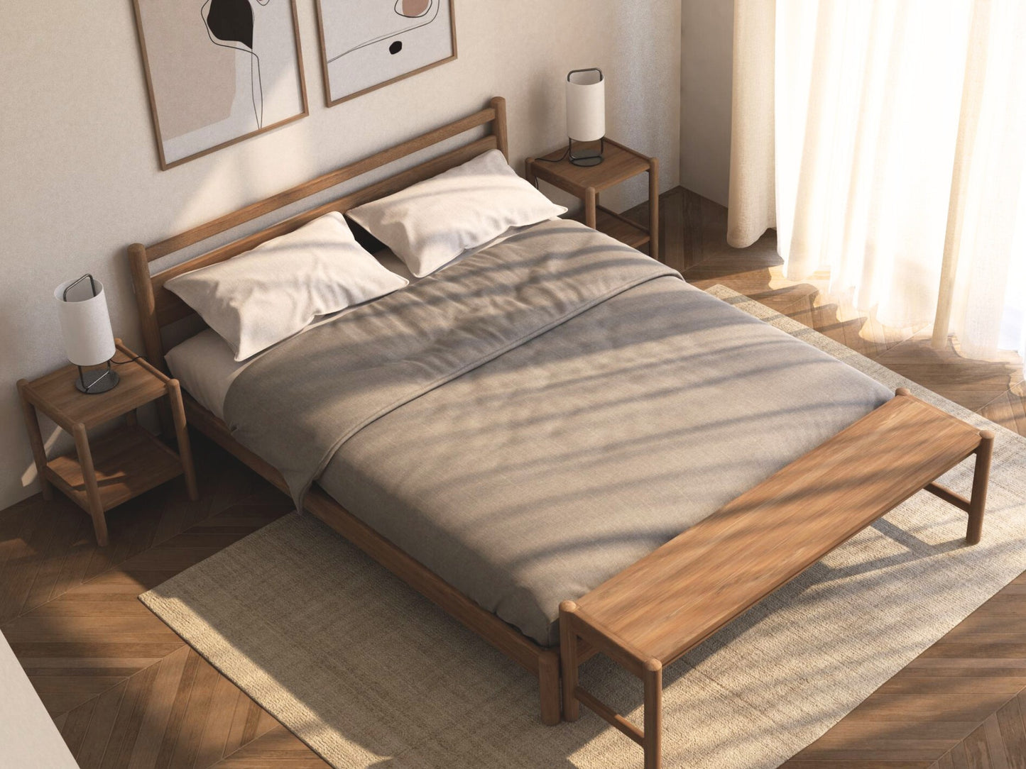 Taku Bench 160cm - European White Oak