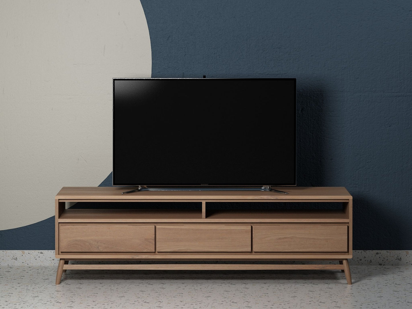 Twist TV Unit - FSC Recycled Teak