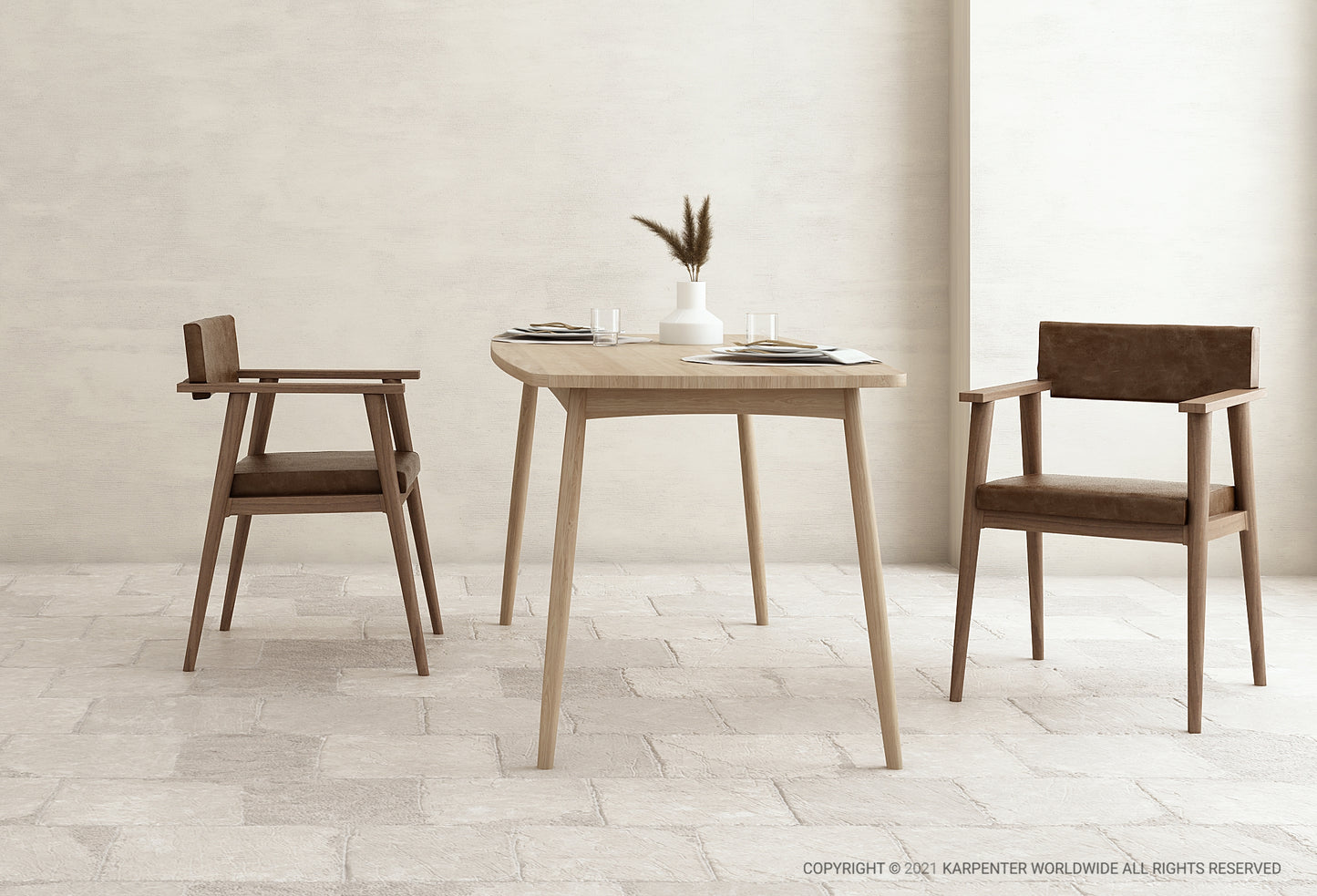 Twist Dining Table 200(CM) - European Oak