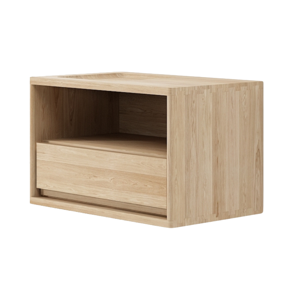 Circa Floating Bedside Right (Left Groove)- European Oak