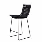 Black bar stool with background removed