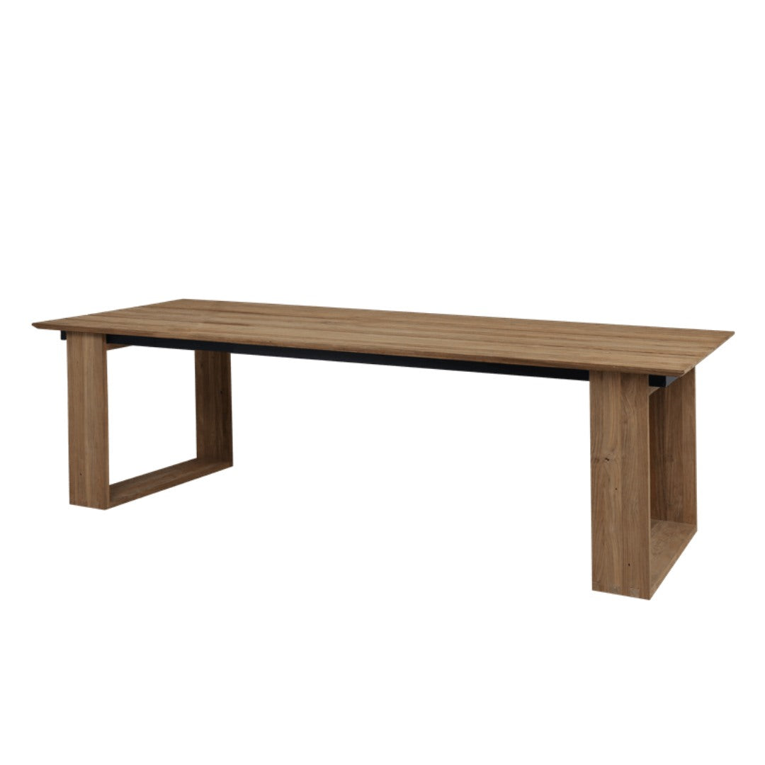 BIG DADDY 3 Slat Dining Table 240cm - Teak