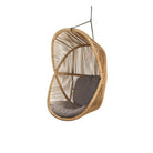 Hive lounge chair with gray cushion