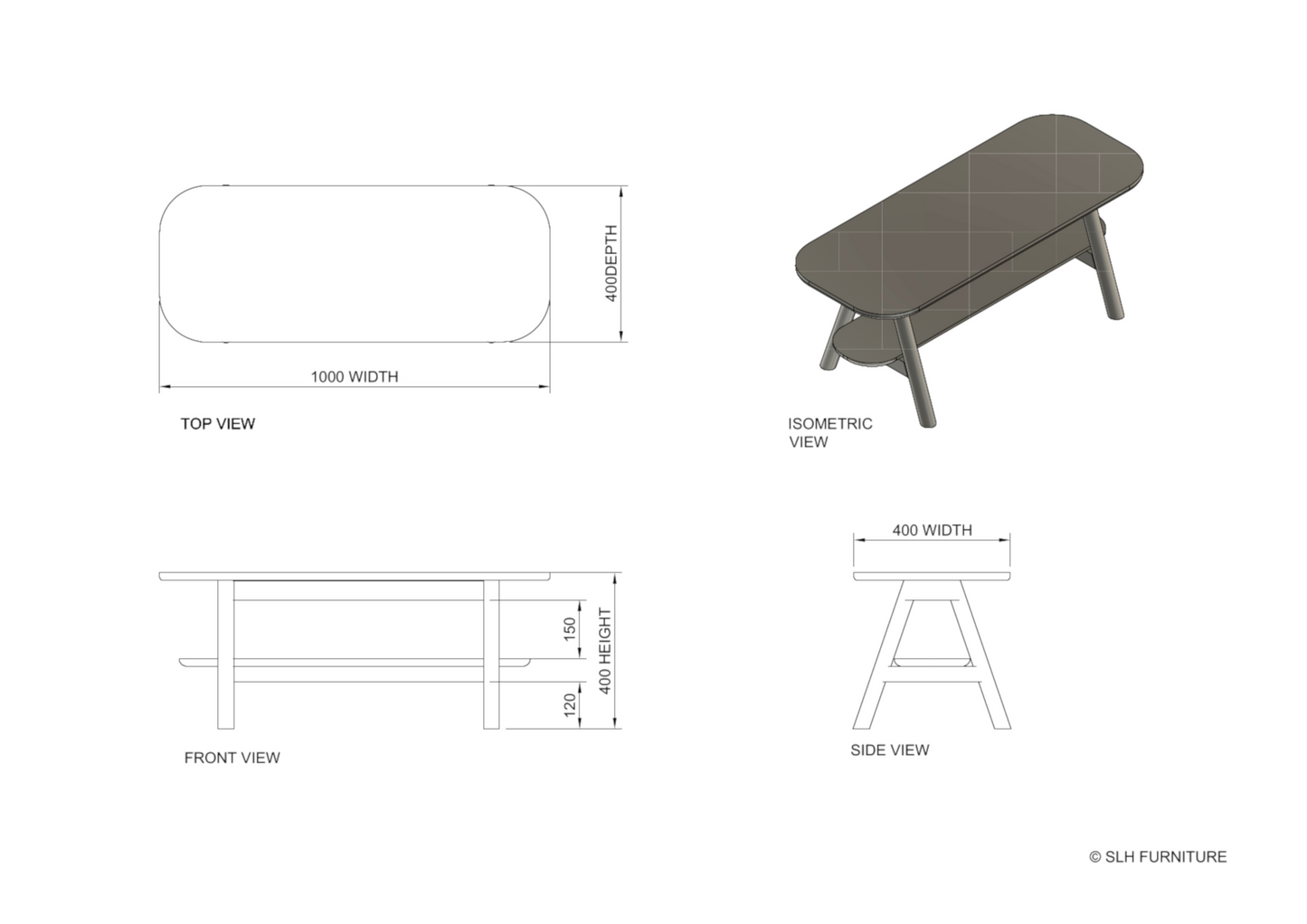 Line Drawing With Dimensions