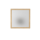 Wooden-framed mirror, possibly sadadsadsada design.