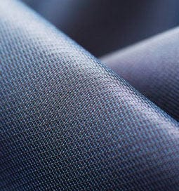 Sunbrella fabric close-up in blue