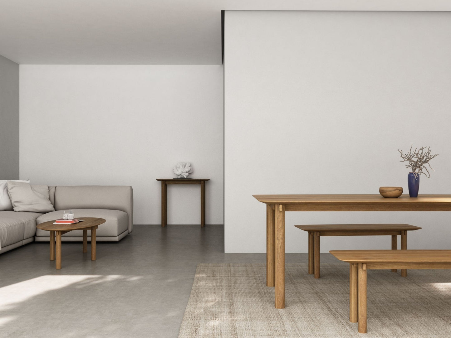 Tenon Console Table 90cm - Teak