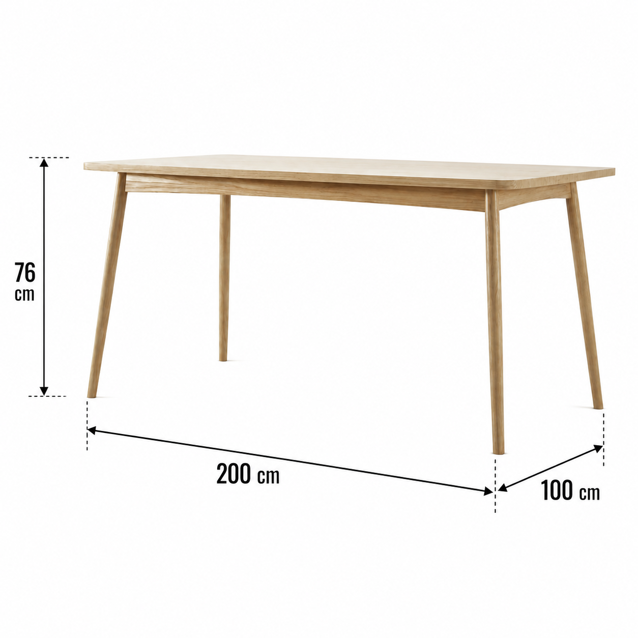 Twist Dining Table 200(CM) - European Oak