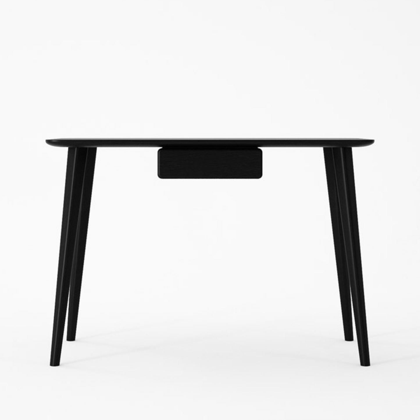 Domani Desk with Draw -  Black Satin