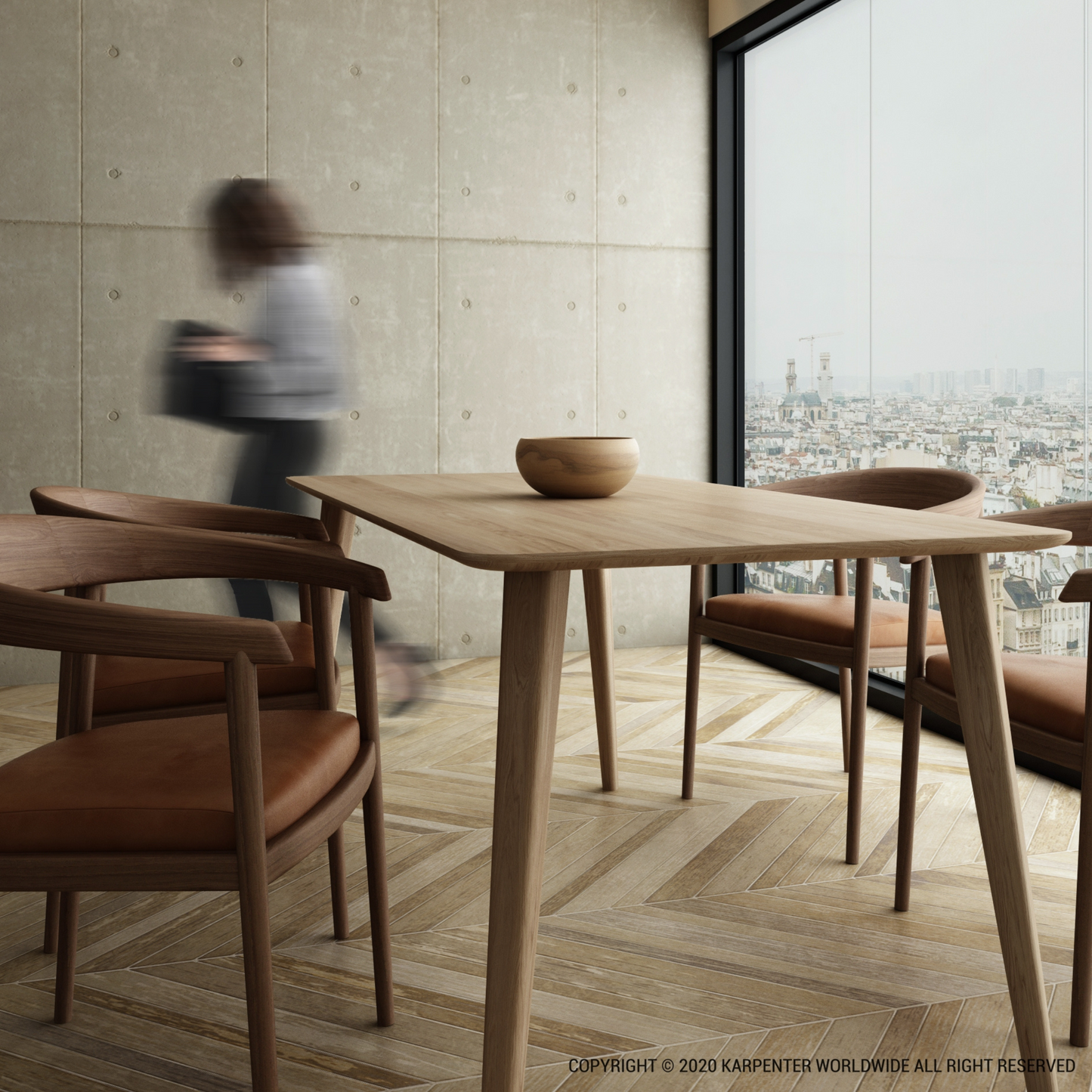 Domani Dining Table - European Oak