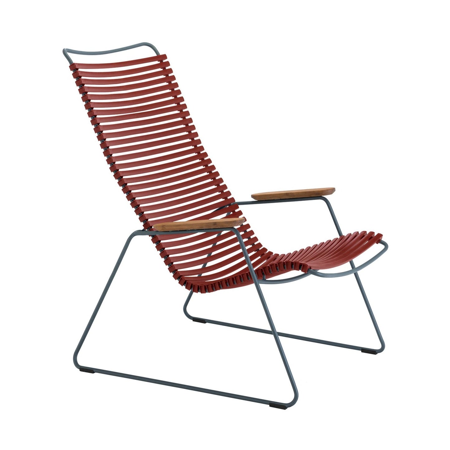Click Outdoor Lounge Chair (Paprika) | SLH Designer Furniture-Outdoor Furniture-Houe-Paprika-Powder-coated Grey Metal-SLH AU