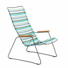 Striped outdoor lounge chair