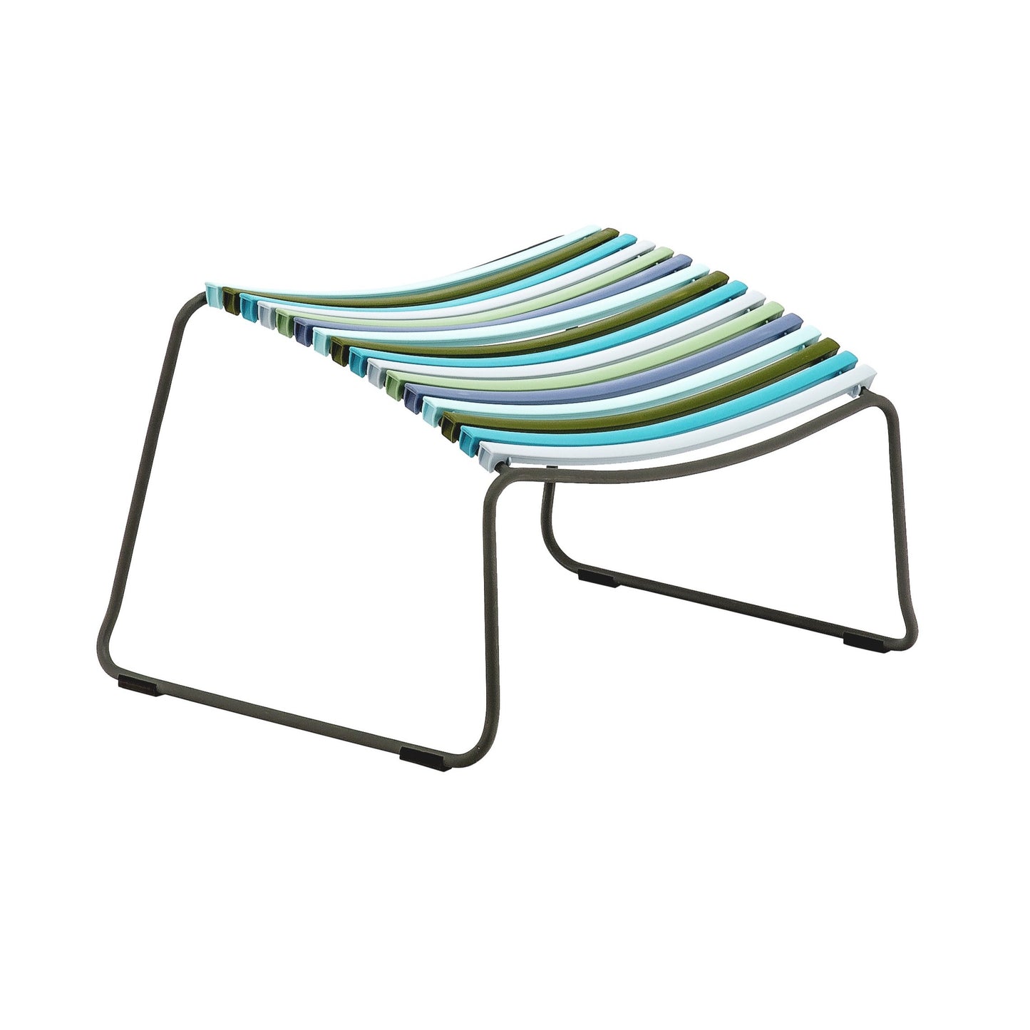 Blue Stripe Click Outdoor Footrest | Designer Outdoor Furniture | SLH-Outdoor Furniture-Houe-SLH AU