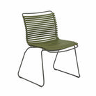 Olive green Noarm dining chair