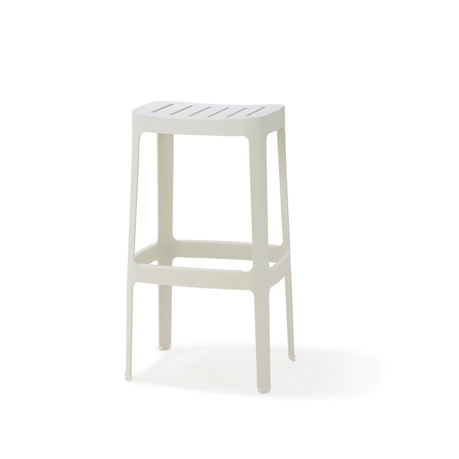 Cut Bar Stool - White