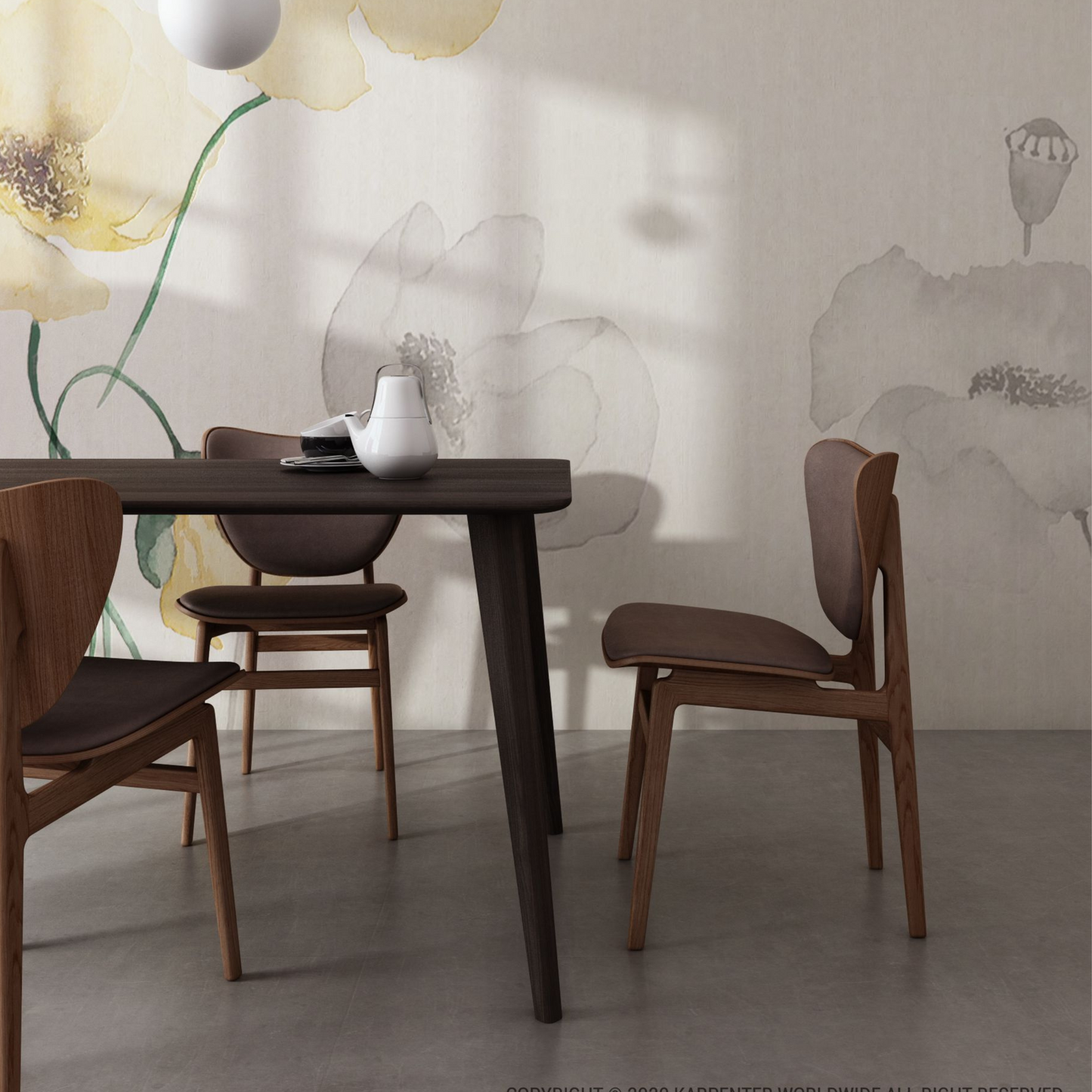 Domani Dining Table -  Satin Black