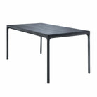 Modern black outdoor dining table 12402-2424