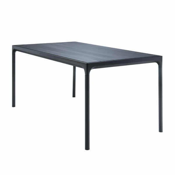 Modern black outdoor dining table 12402-2424