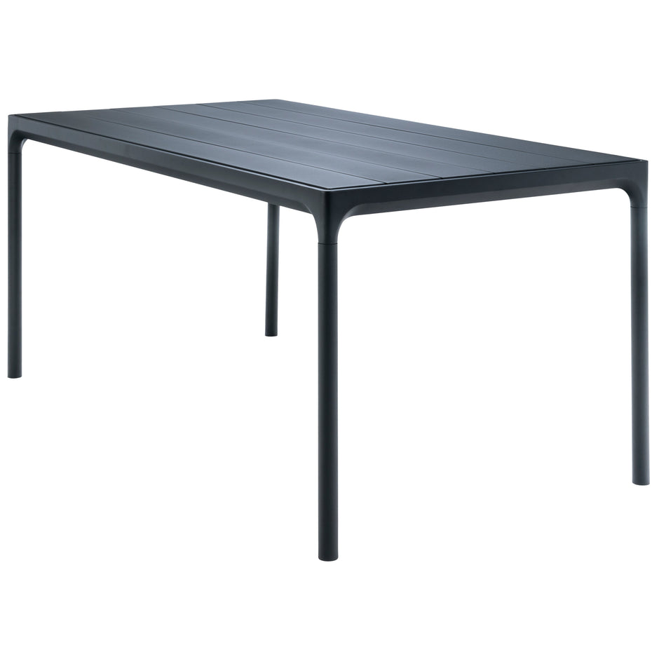 Four Rectangular Outdoor Dining Table 270cm by Houe (Black)-Outdoor Furniture-Houe-SLH AU