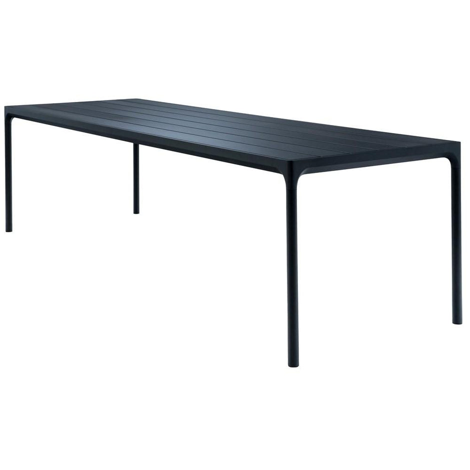 Black Top & Frame Four Outdoor Dining Table (270cm) | SLH-Outdoor Furniture-Houe-SLH AU