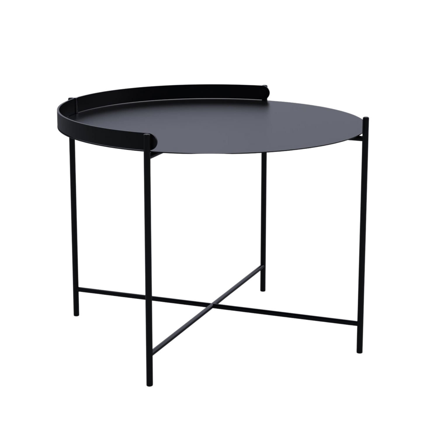Edge Tray Table - Black Medium