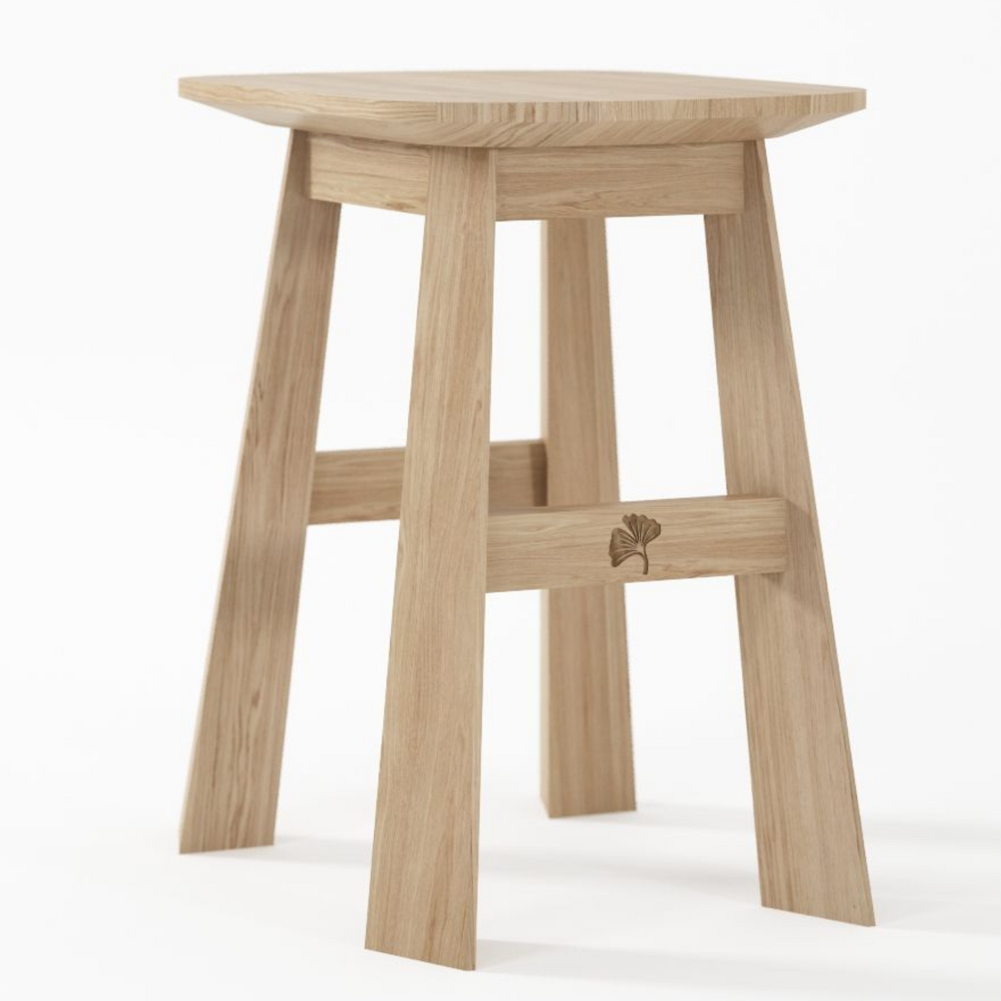 East Rectangle Stool - European Oak