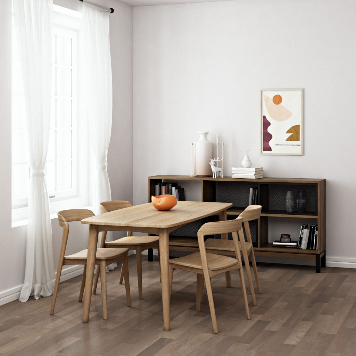 Grasshopper Rectangular Dining Table 160(CM) - European Oak