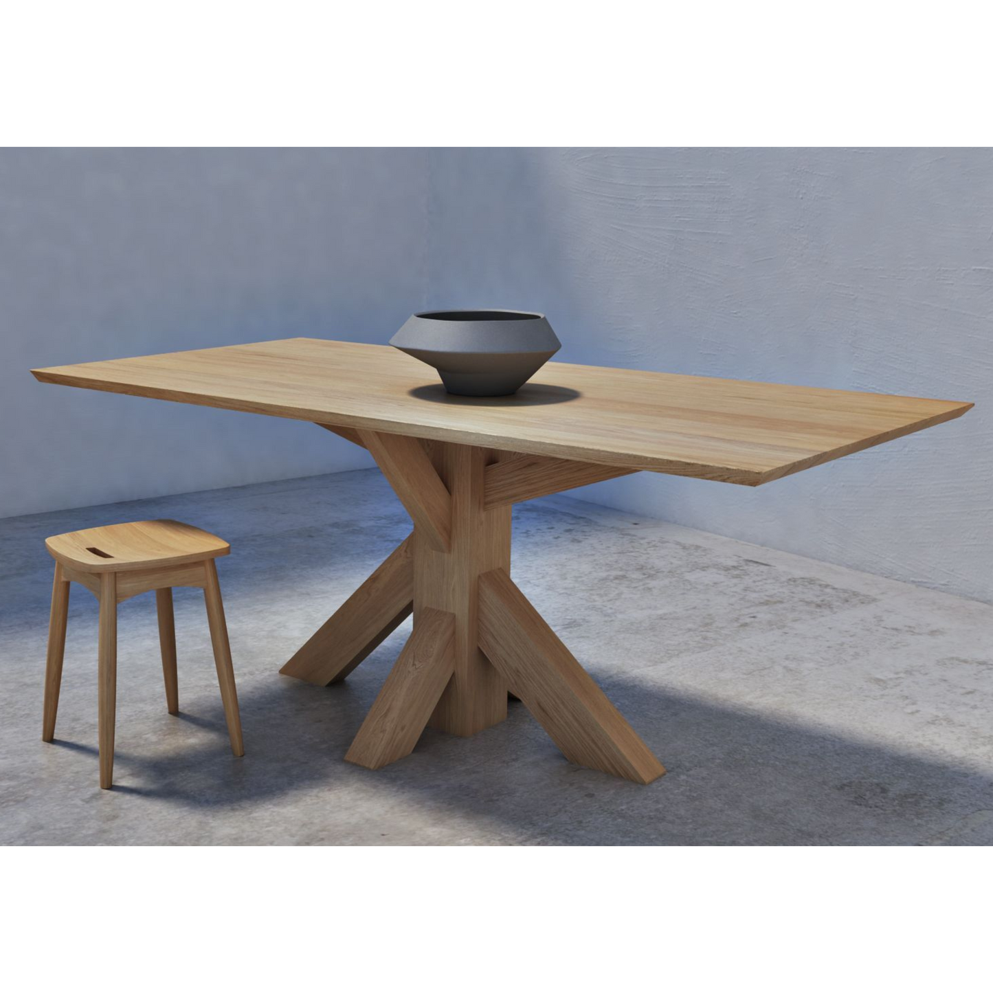 Ki Rectangular Dining Table 180(CM) - European Oak