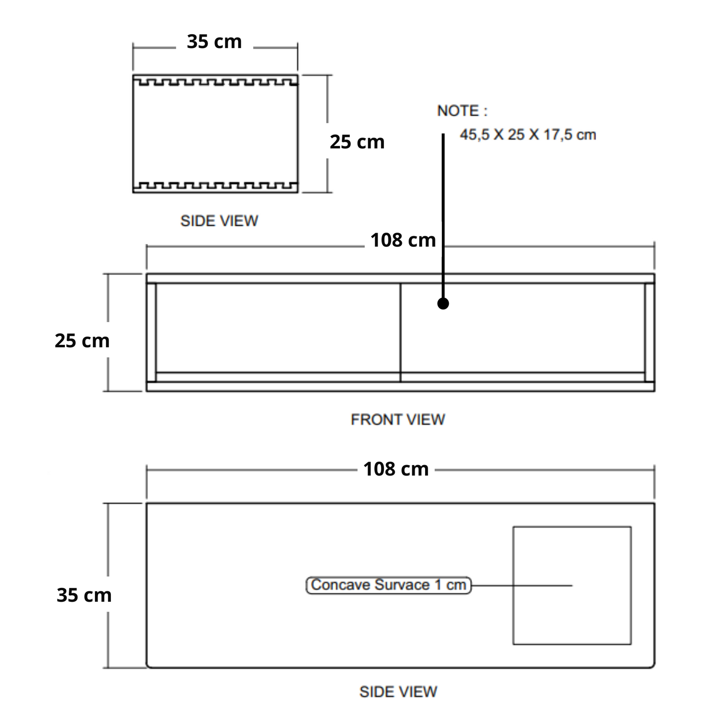 Circa Floating Cabinet Module 4  - European Oak