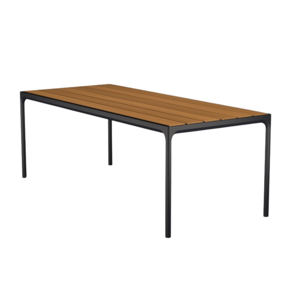 Four Table - Bamboo | Black 210(CM)