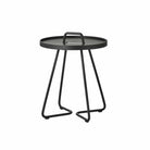 Black side table 5062AI_1 with handle