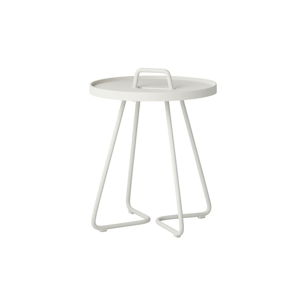 White side table 5062AW_1 with handle