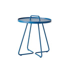 Blue side table with handle (5065AC_1)