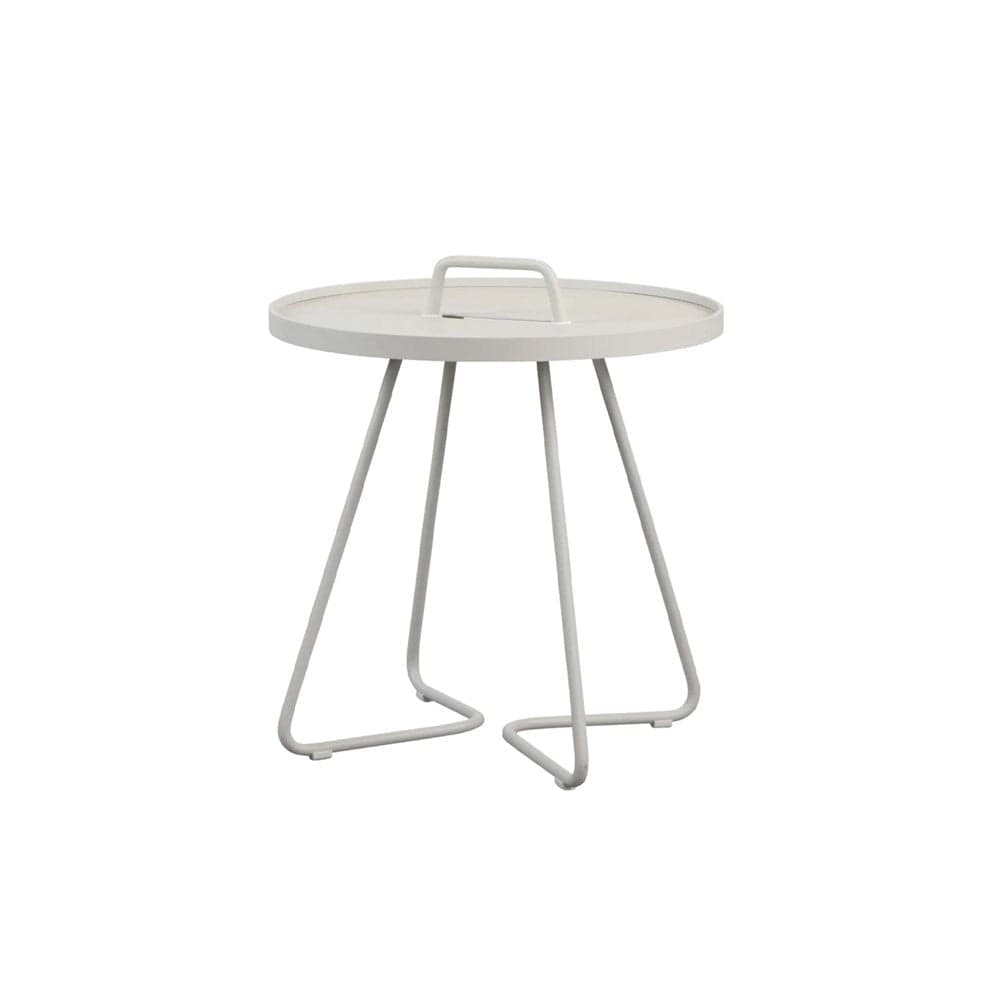 5065ASA_1 - White side table with handle