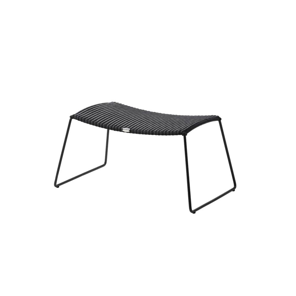 5369LS_1 Black outdoor footstool